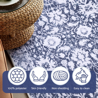 Floor Rug 240X340Cm Soft Velvet Washable Modern Area Rug Floor