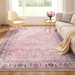 Floor Rug 200X290Cm Large Washable Area Rug Vintage Living Room