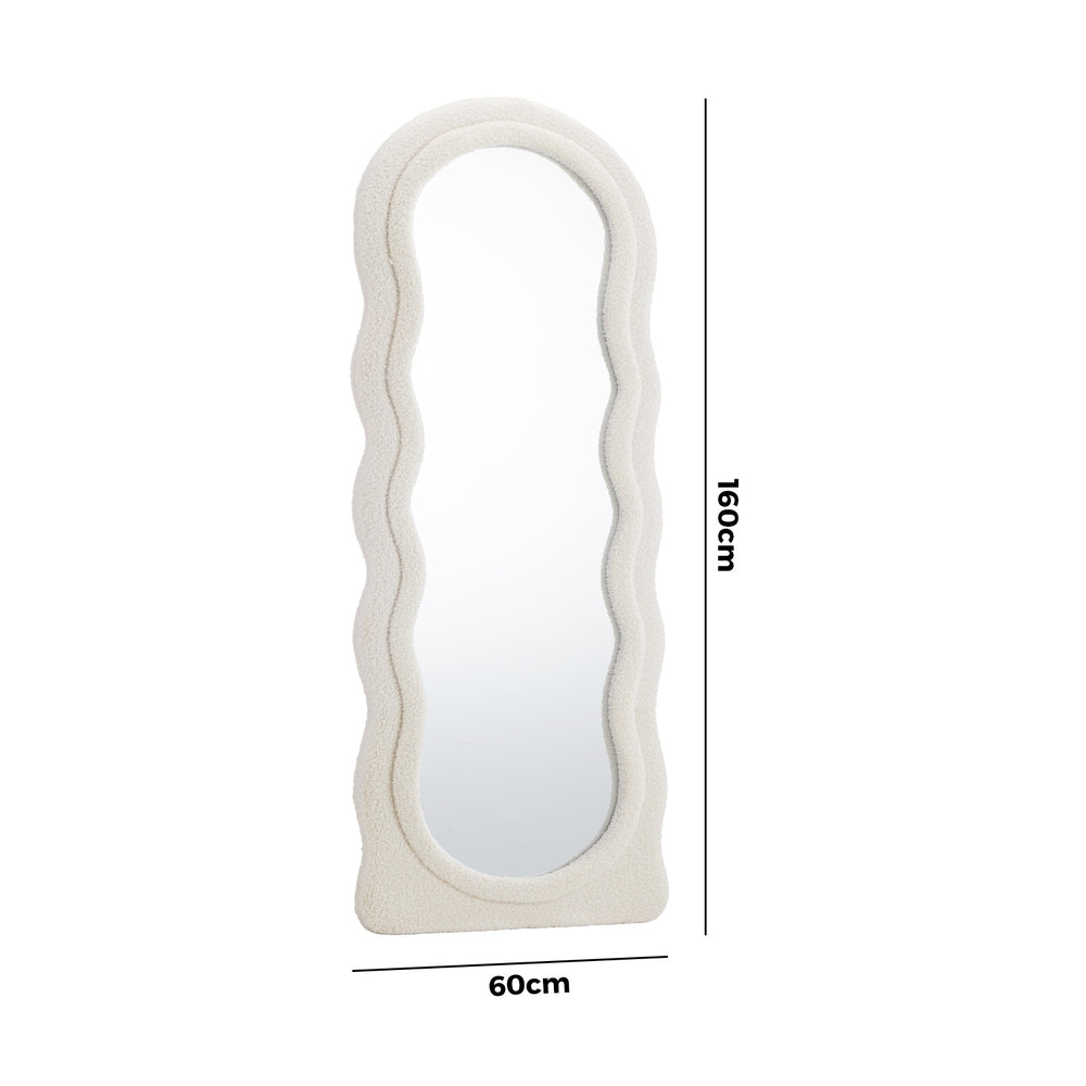 Full Length Mirror 160cm Boucle Floor Mirrors