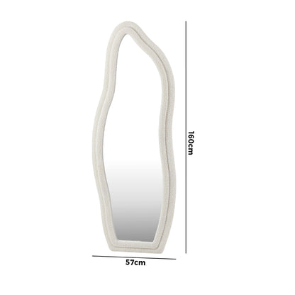 Full Length Mirror Boucle Floor Mirrors 160cm