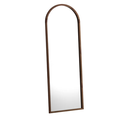Wooden Full Length Mirror Arched Floor Mirror