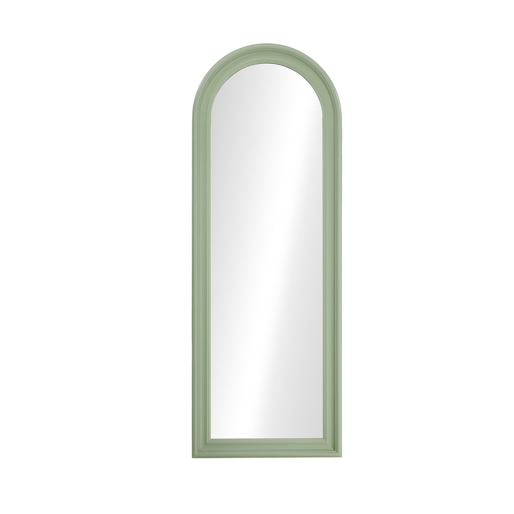 Full Length Mirror Elegance Arch 165x60cm Wood Green/Brown/Natural/White
