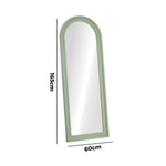 Full Length Mirror Elegance Arch 165x60cm Wood Green/Brown/Natural/White