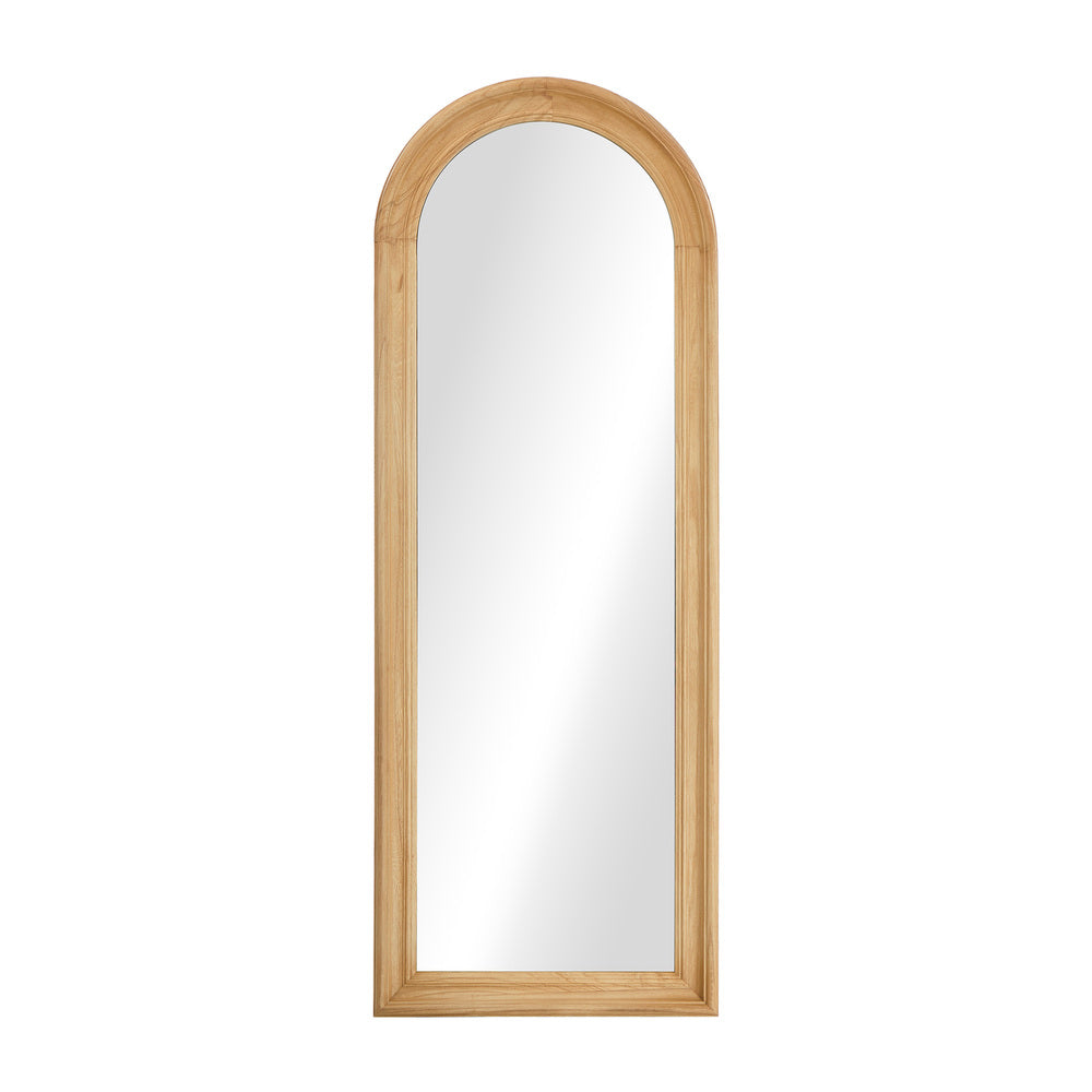 Full Length Mirror Elegance Arch 165x60cm Wood Green/Brown/Natural/White