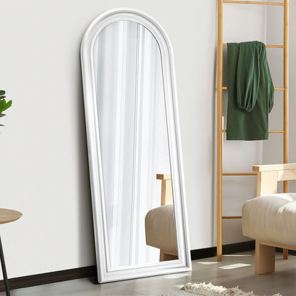 Full Length Mirror Elegance Arch 165x60cm Wood Green/Brown/Natural/White