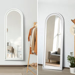 Full Length Mirror Elegance Arch 165x60cm Wood Green/Brown/Natural/White