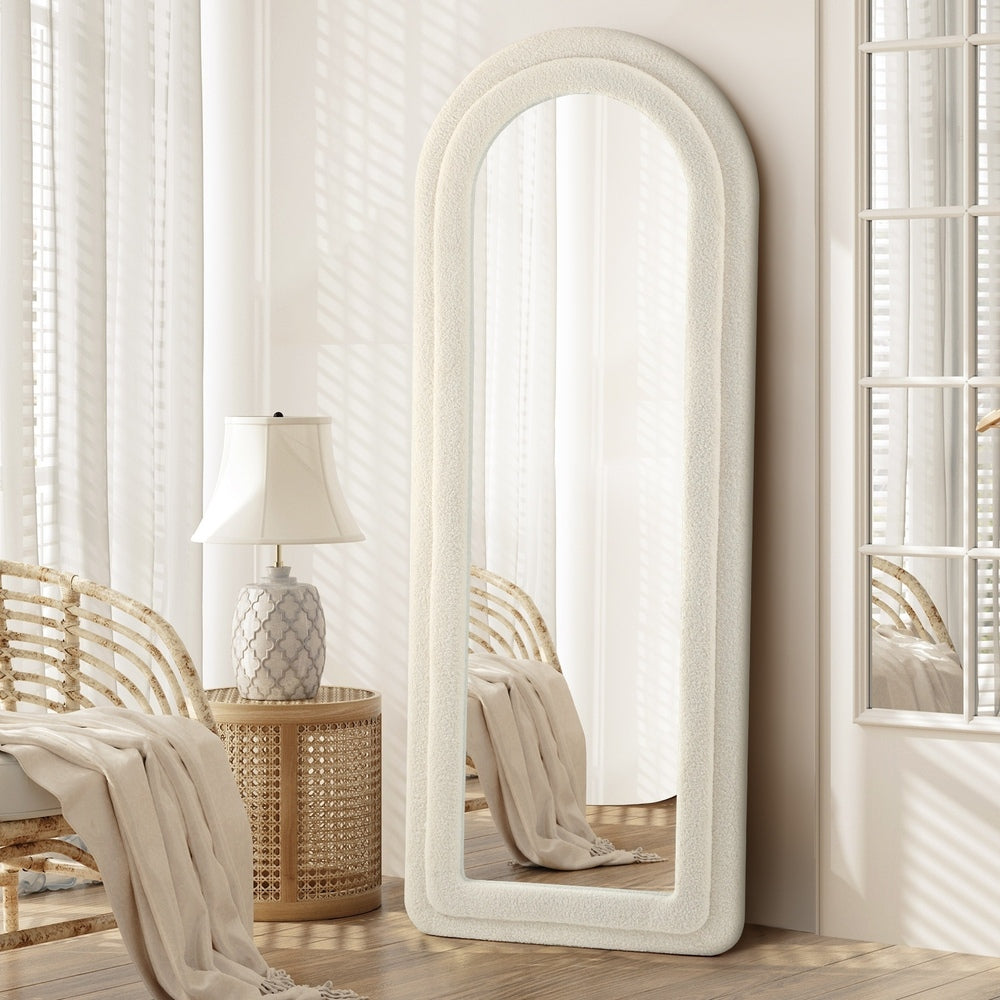 Full Length Mirror Boucle Frame 1.6M Floor Mirrors
