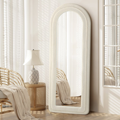 Full Length Mirror Boucle Frame 1.6M Floor Mirrors