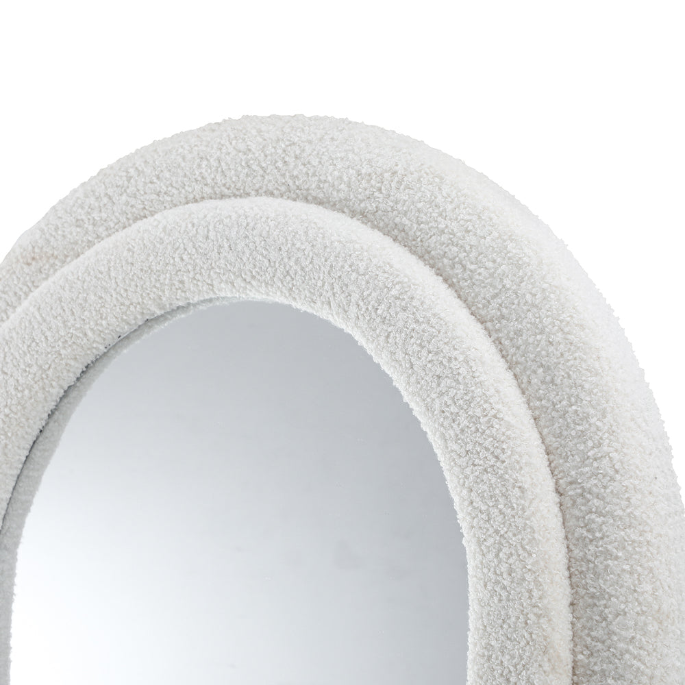 Full Length Mirror Boucle Frame 1.6M Floor Mirrors