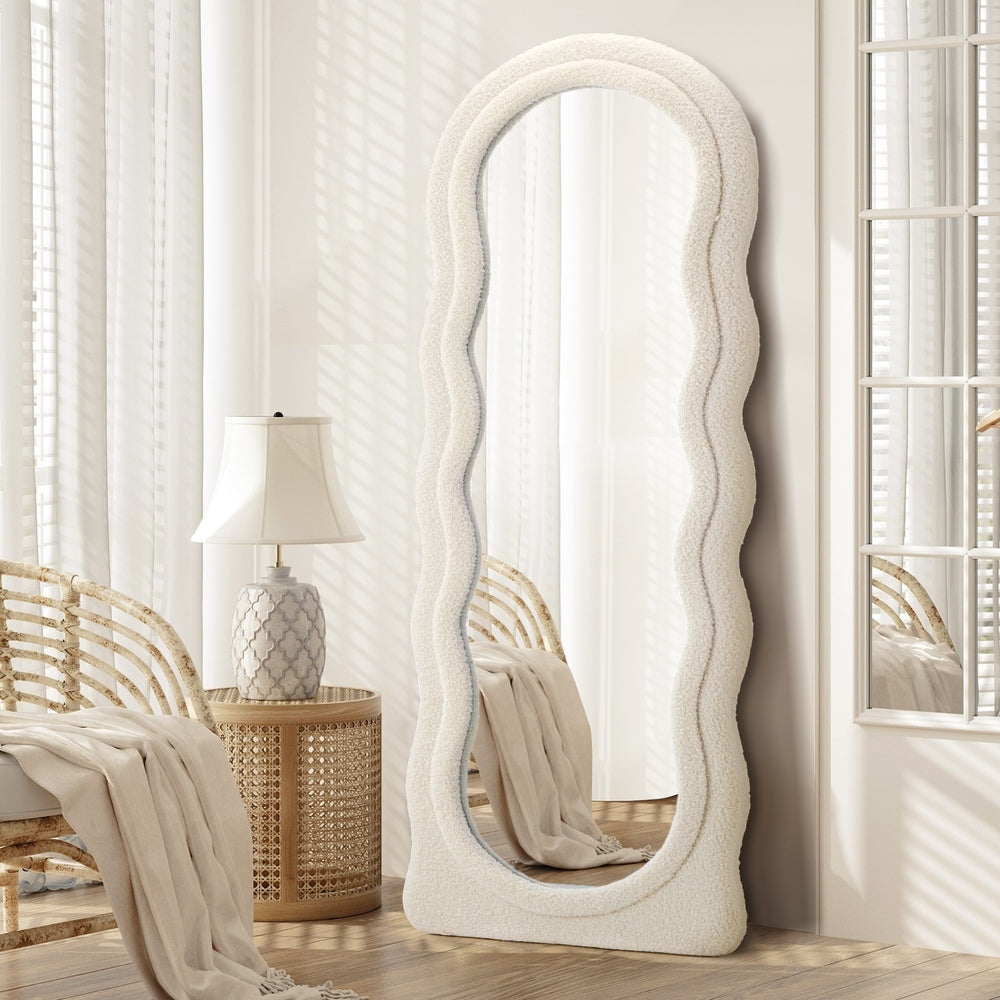 Full Length Mirror 160cm Boucle Frame Floor Mirror