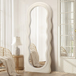 Full Length Mirror 180cm Boucle Floor Mirror | HomeAndLiving