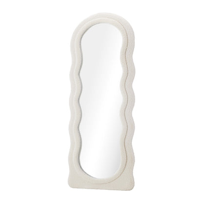 Full Length Mirror 180cm Boucle Floor Mirror | HomeAndLiving