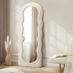 Full Length Mirror 180cm Boucle Floor Mirror | HomeAndLiving
