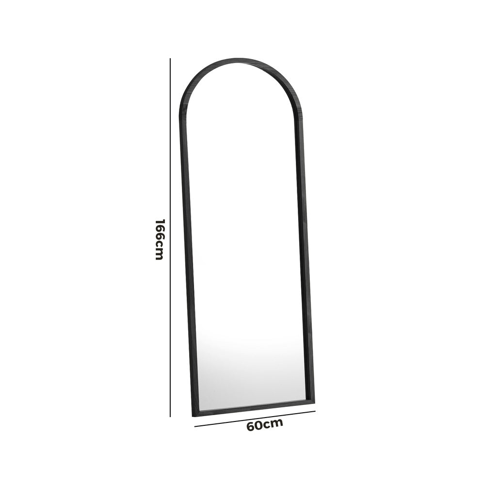 Wooden Full Length Mirror 180x70cm Arched Floor Mirrors