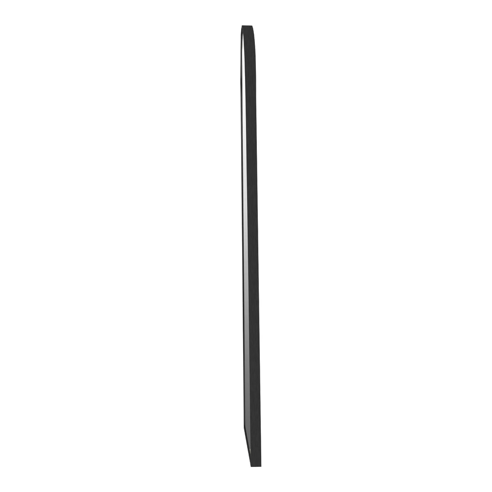 Wooden Full Length Mirror 166x60cm Arched Floor Mirror Black