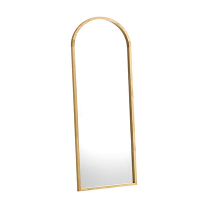 Wooden Full Length Mirror Arched Floor Mirror
