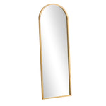 Wooden Full Length Mirror Arched Floor Mirror