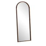 Wooden Full Length Mirror Arched Floor Mirror