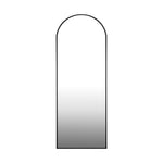 Full Length Mirror Arched 166x60cm Free Standing Black