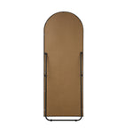 Full Length Mirror Arched 166x60cm Free Standing Black