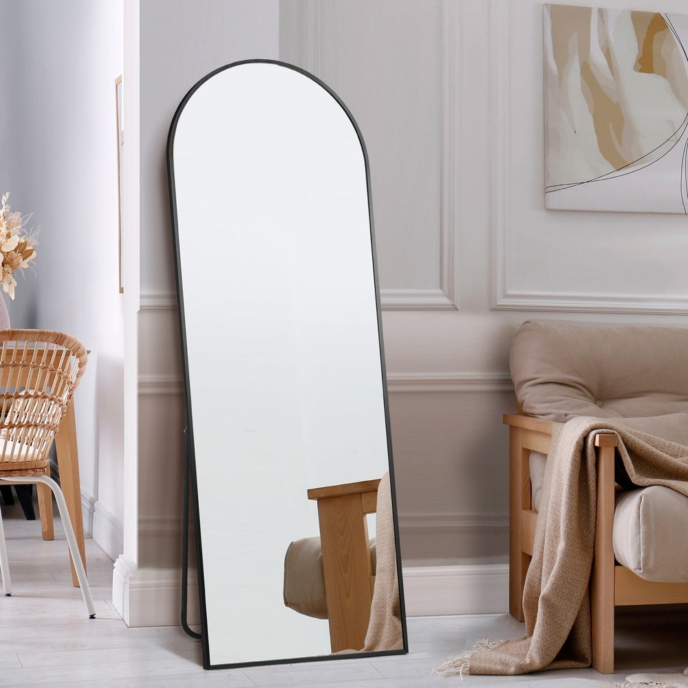 180x70cm Full Length Mirror Arched Floor Mirrors Gold