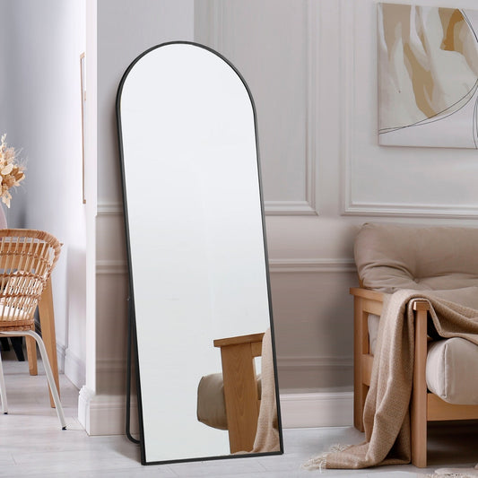 180x70cm Full Length Mirror Arched Floor Mirrors Gold
