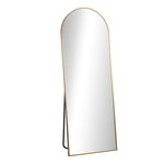 180x70cm Full Length Mirror Arched Floor Mirrors Black/Gold