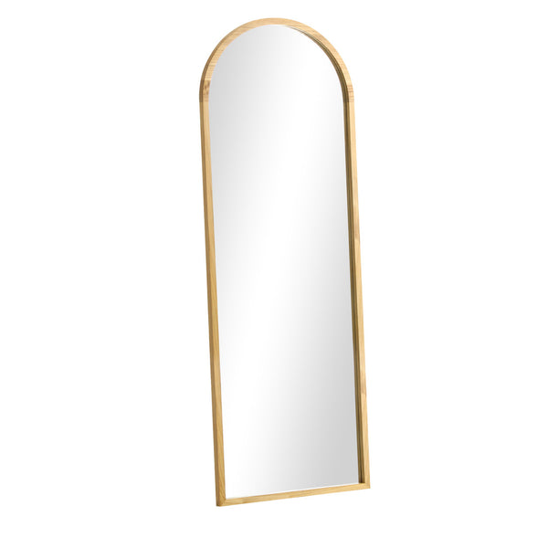  Wooden Full Length Mirror 180x70cm Wavy Floor Mirrors