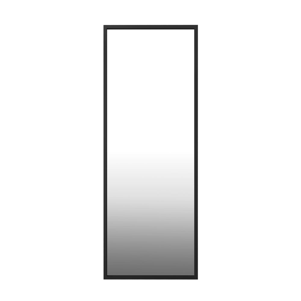 Wooden Full Length Mirror Rectangle 166x60cm Black