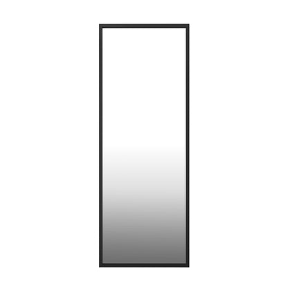 Wooden Full Length Mirror Rectangle 166x60cm Black