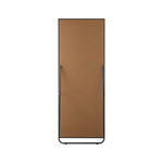 Wooden Full Length Mirror Rectangle 166x60cm Black