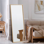 Wooden Full Length Mirror 166x60cm Rectangle