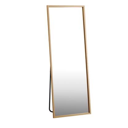 Wooden Full Length Mirror 166x60cm Rectangle