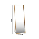 Wooden Full Length Mirror 166x60cm Rectangle