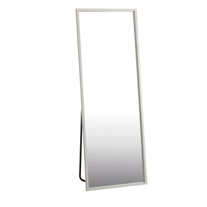 Wooden Full Length Mirror 166x60cm Rectangle White