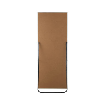 Wooden Full Length Mirror 166x60cm Rectangle White