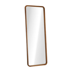 Full Length Mirror Rectangle Dressing Mirror Walnut Wood Frame