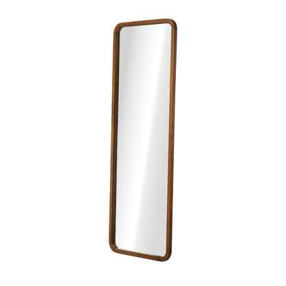 Full Length Mirror Rectangle Dressing Mirror Walnut Wood Frame