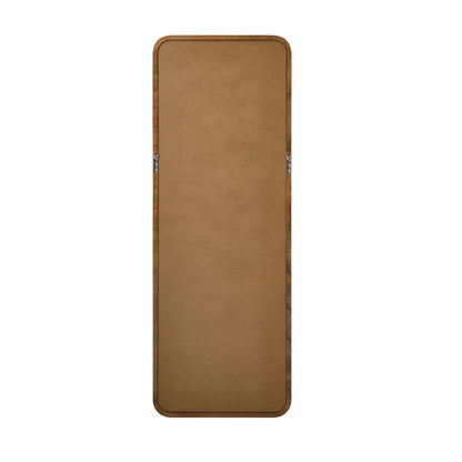 Full Length Mirror Rectangle Dressing Mirror Walnut Wood Frame