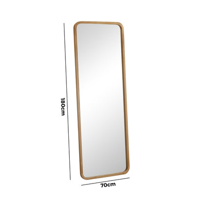 Wooden Full Length Mirror 180x70cm Rectangle Floor Mirrors