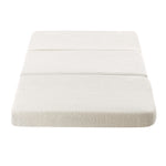 Folding Mattress Sherpa Fleece Foam 3-fold Single