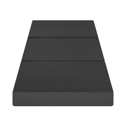 Folding Mattress Portable Single Sofa Foam Bed Grey