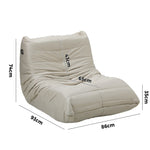 2X Floor Sofa Lounge Caterpillar Lazy Couch Single Pouffe