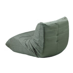 2X Floor Sofa Lounge Caterpillar Couch Single Pouffe