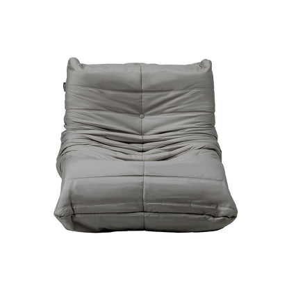 2X Floor Sofa Lounge Caterpillar Lazy Couch Single Pouffe Beige