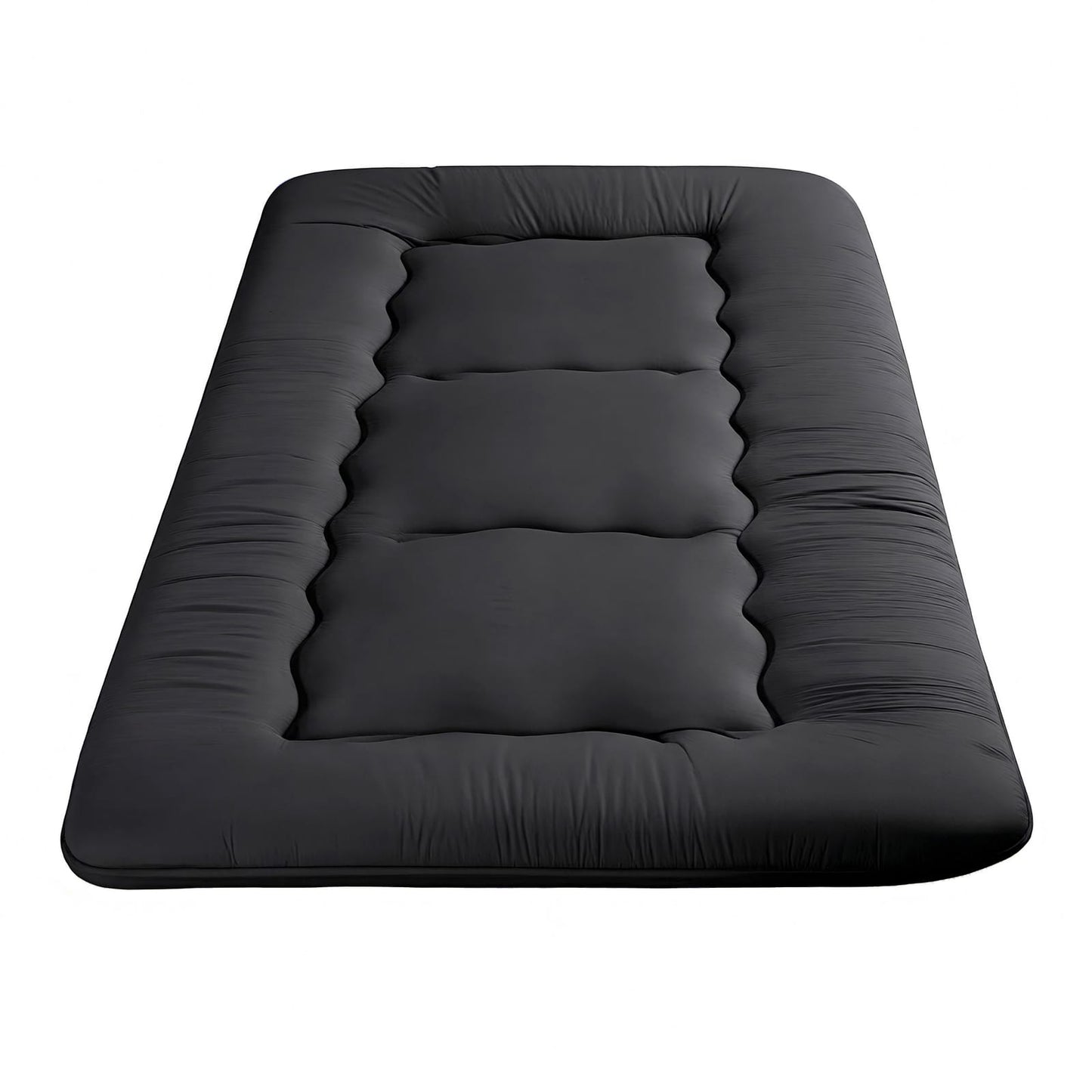 Black mattress 100x200cm, in room setting