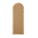 Full Length Arch Mirror 165x60cm Wood Wall Mounted White/Natural/Brown