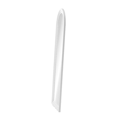 Full Length Arch Mirror 165x60cm Wood Wall Mounted White/Natural/Brown