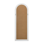 Full Length Arch Mirror 165x60cm Wood Wall Mounted White/Natural/Brown