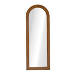 Full Length Arch Mirror 165x60cm Wood Wall Mounted White/Natural/Brown